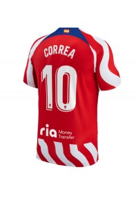 Atletico Madrid Angel Correa #10 Fotballdrakt Hjemme Klær 2022-23 Korte ermer